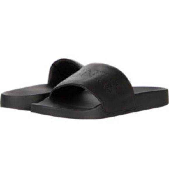 All Saints Karli leather Black Flip Flop Slides Sandals 10 new in box - Picture 13 of 14